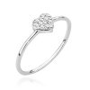 Pierścionek złoty 585 z brylantem 0,1ct serce BC-041
