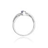 Pierścionek złoty 585 z brylantami 0,05ct tanzanitem 0,40ct W-28