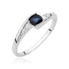 Pierścionek złoty 585 z brylantami 0,06ct szafirem 0,3ct BC-018