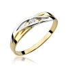 Pierścionek złoty 585 z brylantem 0,05ct zaręczynowy W-156