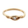 ARTES-Pierścionek z brylantem 0,045ct AB-14
