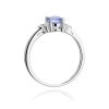 Pierścionek złoty 585 z brylantami 0,05ct tanzanitem 0,70ct W-308