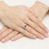 Pierścionek złoty 585 czarny brylant 0,50ct W-557