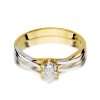 Pierścionek złoty 585 z brylantem 0,23ct W-340b zaręczynowy