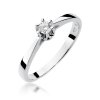 Pierścionek złoty 585 z brylantem 0,12ct zaręczynowy W-295