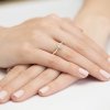 Pierścionek złoty 585 z brylantami 0,22ct W-362 zaręczynowy