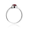 Pierścionek złoty 585 z brylantami 0,08ct rubinem 0,60ct W-330