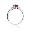 Pierścionek złoty 585 z brylantami 0,05ct rubinem 1,00ct W-308