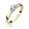 Pierścionek złoty 585 z brylantami 0,25ct W-222b zaręczynowy