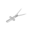 Zawieszka złota 585 krzyżyk z brylantami 0,03ct K-5