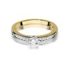 Pierścionek złoty 585 z brylantami 0,28ct W-288 zaręczynowy