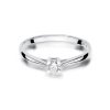 Pierścionek złoty 585 z brylantem 0,15ct zaręczynowy W-367