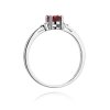 Pierścionek złoty 585 z brylantami 0,05ct rubinem 0,60ct W-301