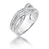 Pierścionek złoty 585 obrączka z brylantami 0,27ct W-215