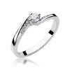 Pierścionek złoty 585 z brylantami 0,19ct zaręczynowy W-262