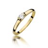 Pierścionek złoty 585 z brylantem 0,15ct zaręczynowy W-369