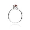 Pierścionek złoty 585 z brylantami 0,03ct granatem 0,60ct W-106