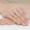 Pierścionek złoty 585 z brylantem 0,19ct zaręczynowy W-442