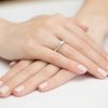 Pierścionek złoty 585 z brylantami 0,49ct W-344 zaręczynowy