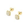Kolczyki złote 585 z brylantami 0,16ct CK-13