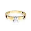 Pierścionek złoty 585 z brylantem 0,25ct W-225b zaręczynowy