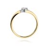 Pierścionek złoty 585 z brylantami 0,28ct W-346b zaręczynowy