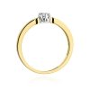 Pierścionek złoty 585 z brylantem 0,15ct zaręczynowy W-450B