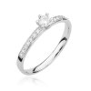 Pierścionek złoty 585 z brylantami 0,17ct zaręczynowy W-459