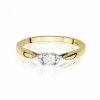 Pierścionek złoty 585 diament laboratoryjny 0,13ct W0428