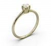 Pierścionek złoty 585 brylant 0,17ct zaręczynowy BR-129