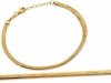 Bransoletka złota 585 klasyczna żmijka pełna 17,5-19,5cm