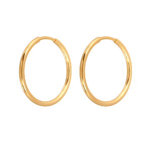 Kolczyki złote 585 koła kółka średnica 13mm