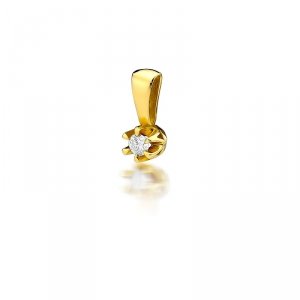 Zawieszka złota 585 z brylantami 0,08ct Z-32