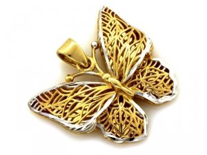 Zawieszka złota 585 złoty motyl motylek wolność