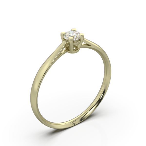 Pierścionek złoty 585 brylant 0,17ct zaręczynowy BR-091B1