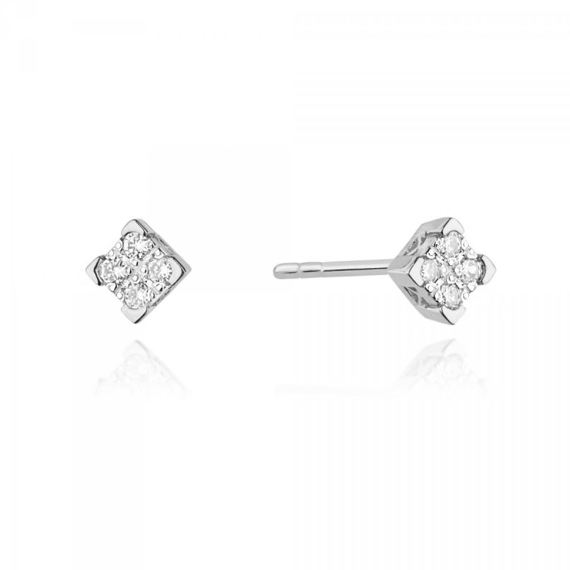 Kolczyki złote 585 brylantami 0,16ct KO-402