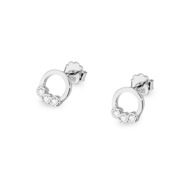 Kolczyki złote 585 z brylantami 0,05ct CK-20