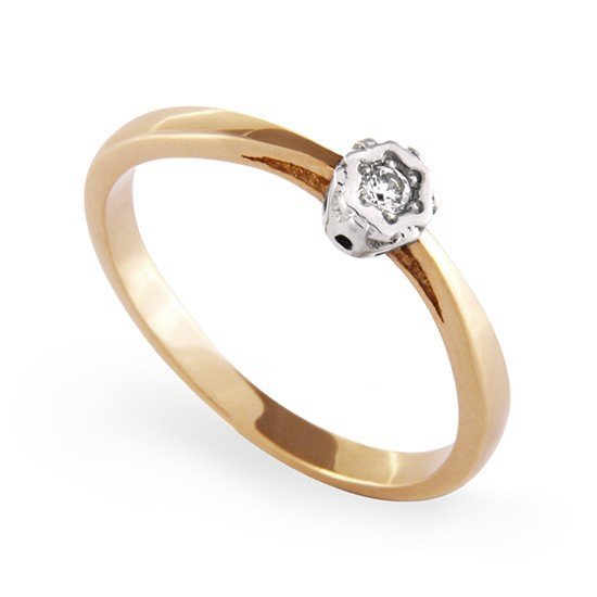 ARTES-Pierscionek z brylantem 0,035ct AB-51 
