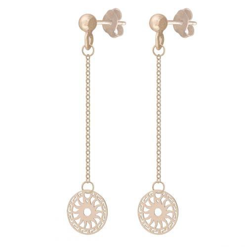 Złote kolczyki 585 kółka - 43575