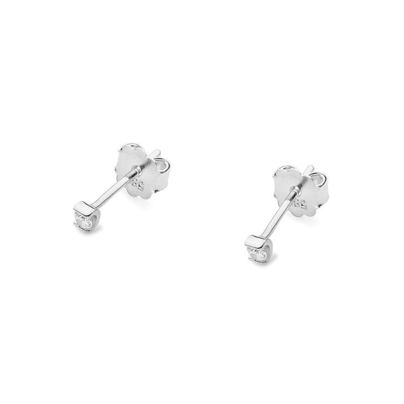 Kolczyki złote 585 z brylantami 0,08ct KO-55