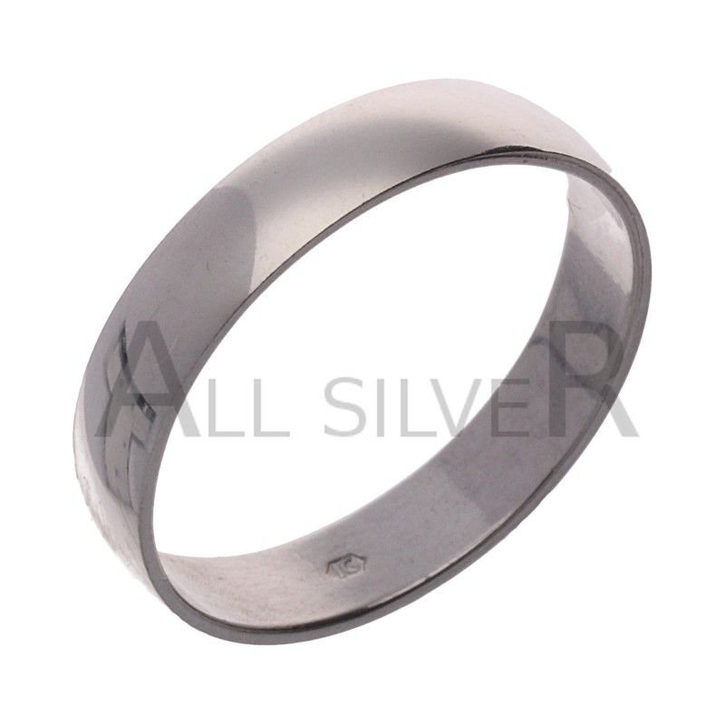 SREBRNA OBRĄCZKA 925 PÓŁOKRĄGŁA KLASYCZNA r.26