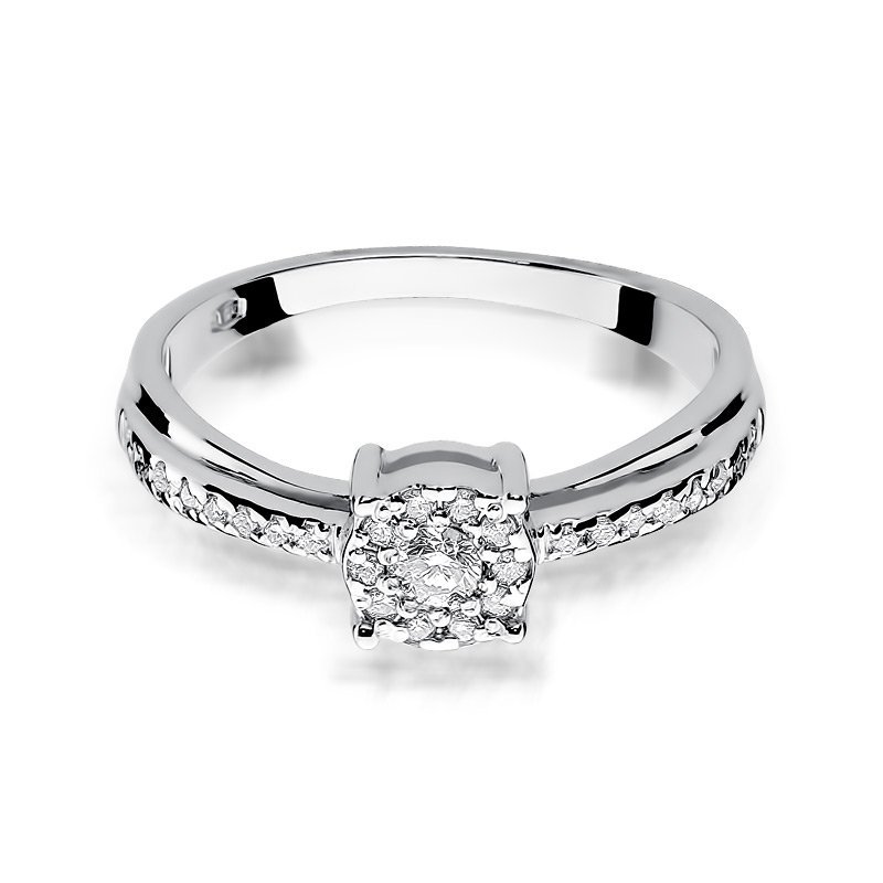 Pierścionek złoty 585 z brylantami 0,25ct W-302