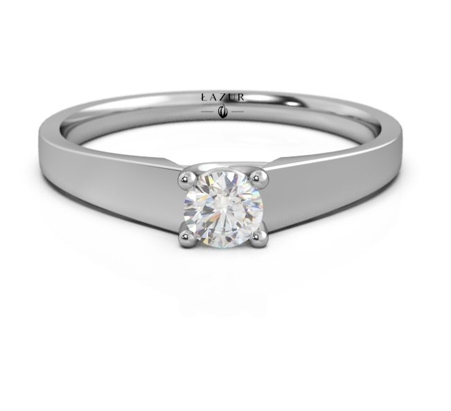 Pierścionek złoty 585 brylant 0,15ct zaręczynowy BR-062