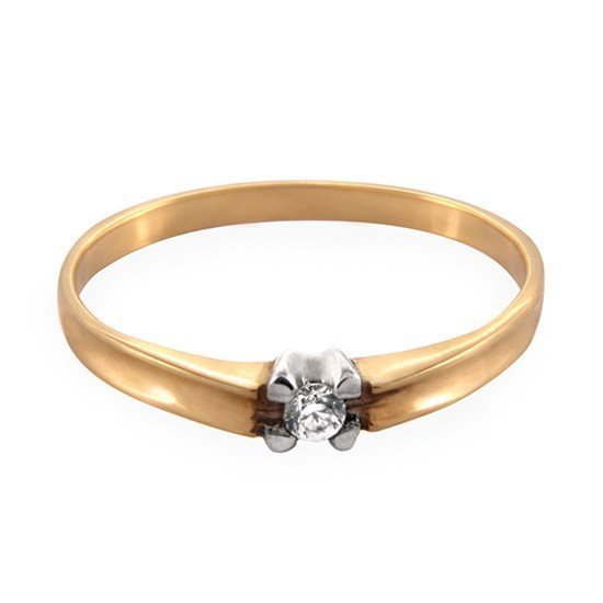 ARTES-Pierścionek z brylantem 0,035ct AB-75