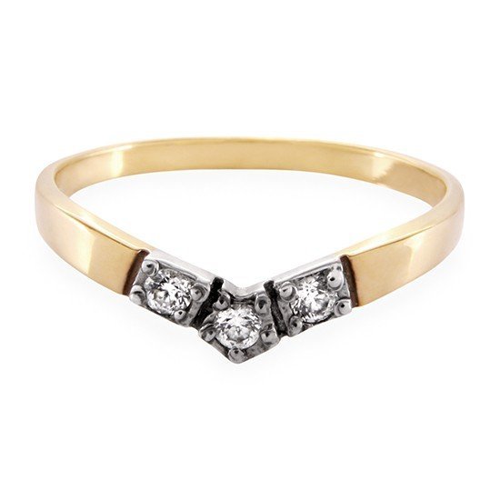 ARTES-Pierścionek z brylantami 0,1ct AB-32