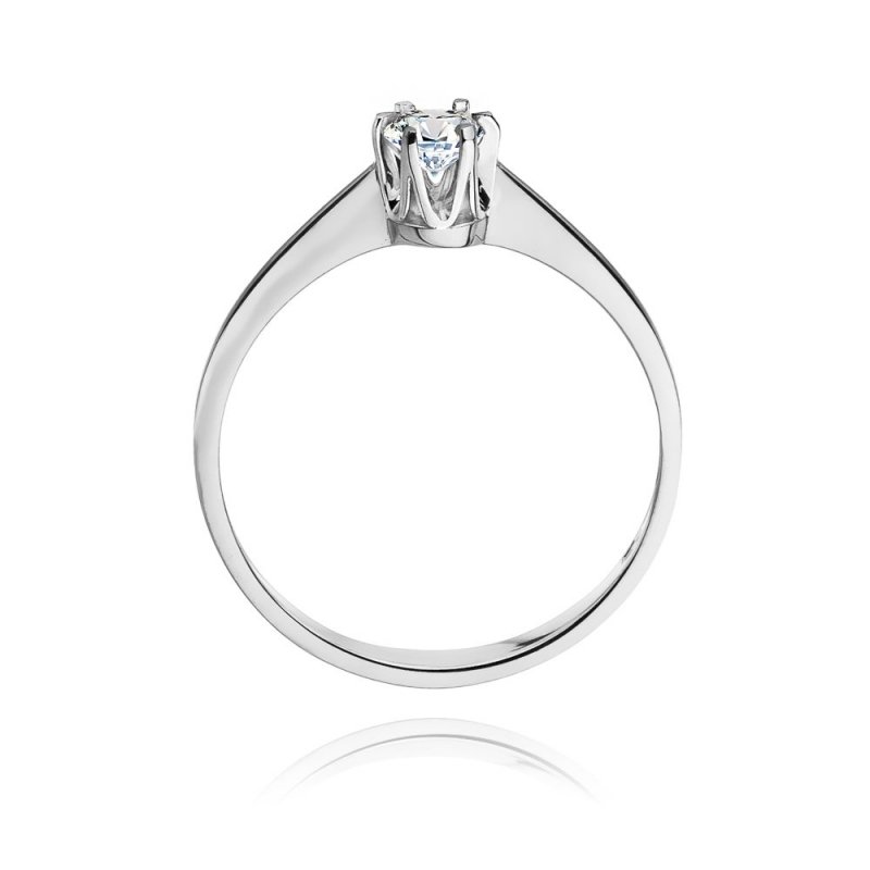 Pierścionek złoty 585 z brylantem 0,20ct zaręczynowy W-220