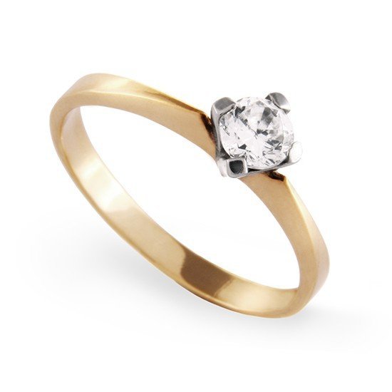 ARTES-Pierścionek z brylantem 0,25ct AB-66