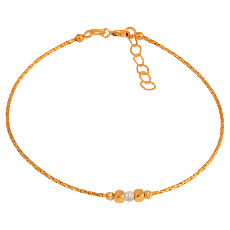 Bransoletka złota 585 półsztywna kulki super 