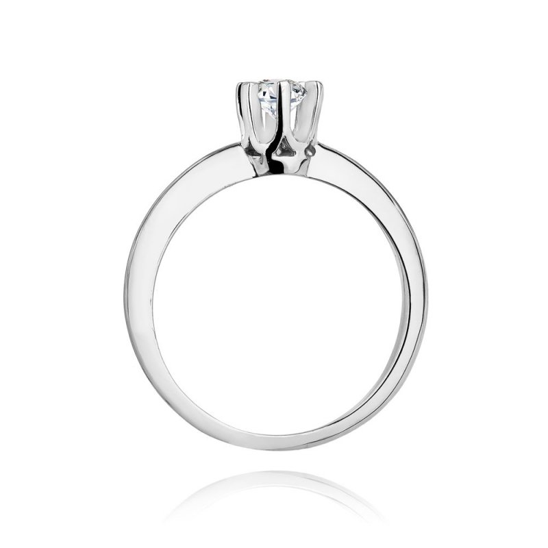 Pierścionek złoty 585 z brylantem 0,30ct W-267 zaręczynowy