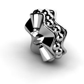 Koralik, charms, zawieszka modułowa, srebro 925